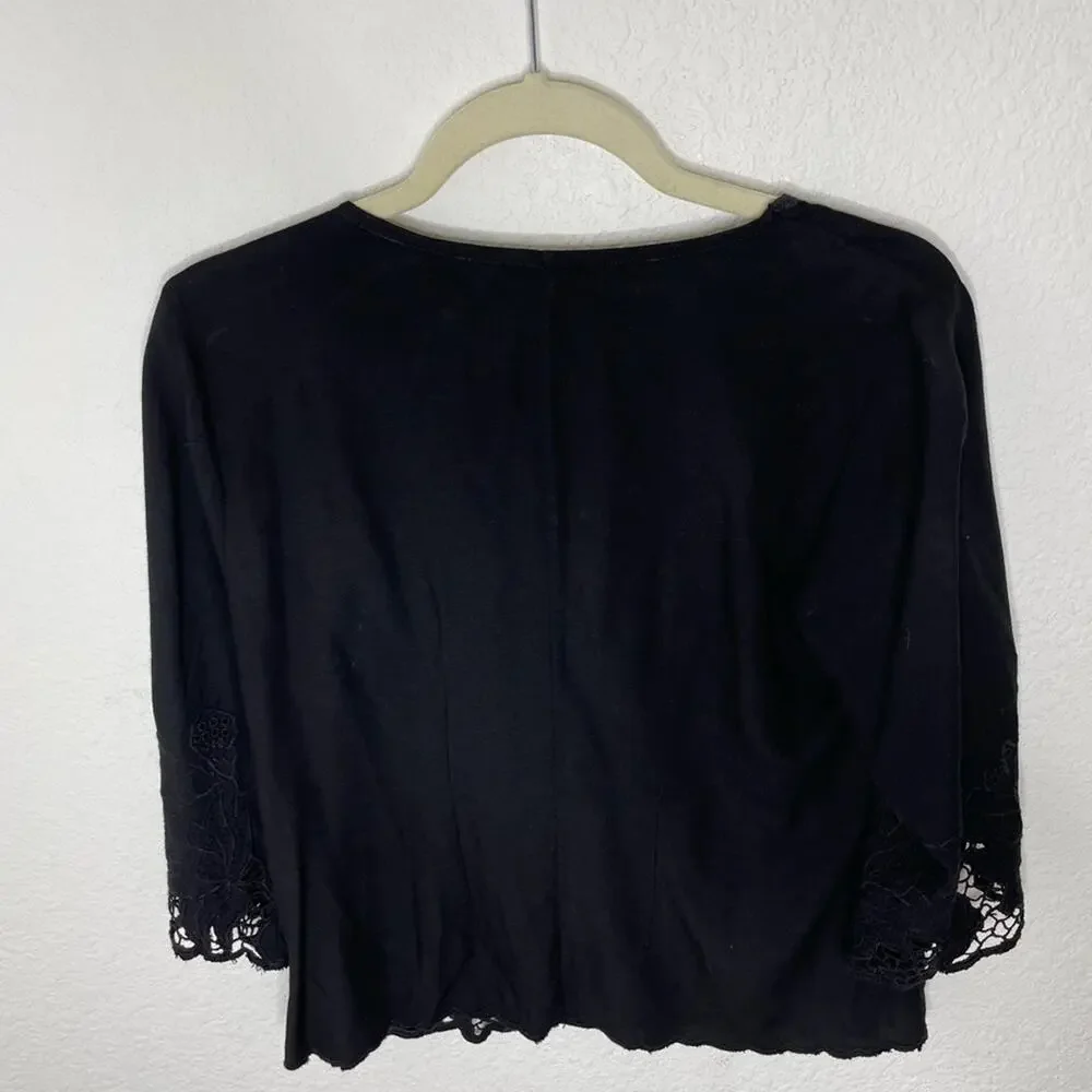 Soft Surroundings Half Moon Bay Top Item #22592 Black
Dainty Cardigan sz xsmall - Picture 7 of 7